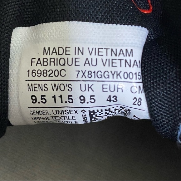 Converse Chuck 70 Ox Washed Denim Western Print Sneaker Size 9.5 Men - Picture 9 of 9